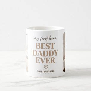 First Hero Best Daddy Ever Earthy 2 Photo Coffee Mug