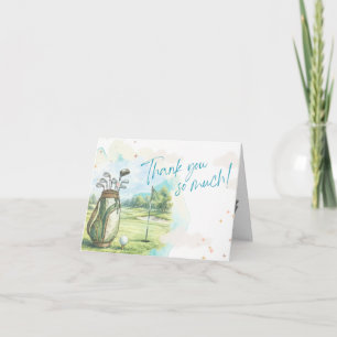 First Hole In One Golf Birthday Thank You Card