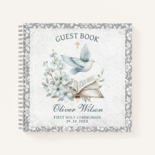 First Holly Communion Book and Dove Guest Book
