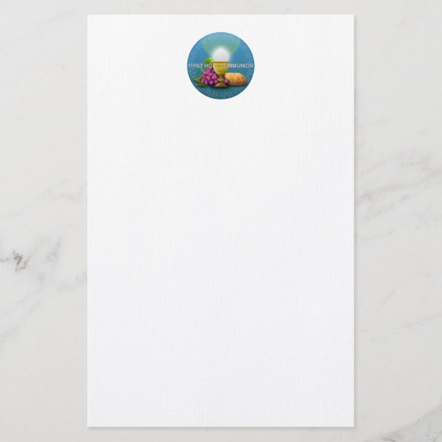 First Holy Communion - 1 Stationery (Front)