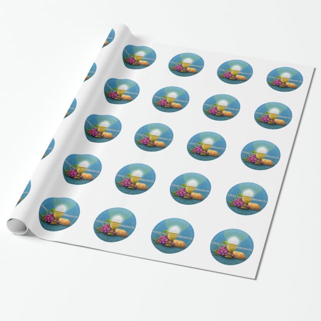 First Holy Communion - 1 Wrapping Paper (Unrolled)