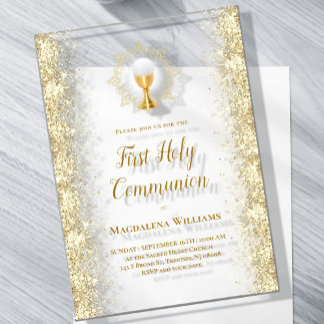 First Holy Communion Acrylic Invitations