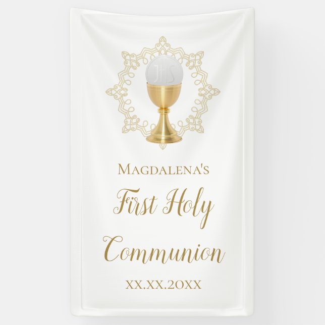 First Holy Communion Banner (Vertical)