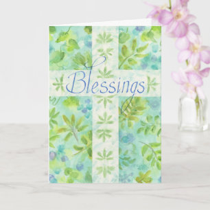 First Holy Communion Blue Cross Congratulations Card