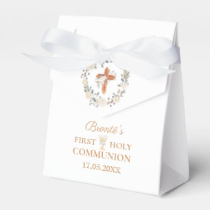 First Holy Communion Boho Garland Favor Box