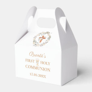 First Holy Communion Boho Garland Favor Box