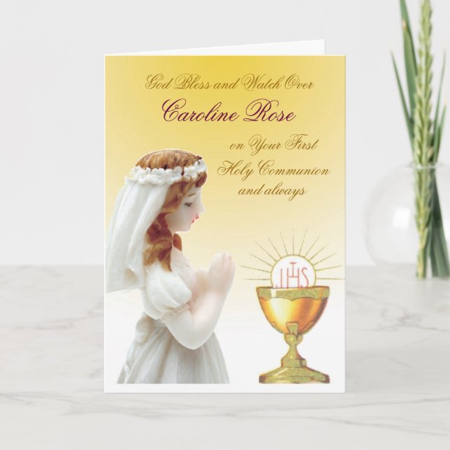 First Holy Communion Card (Front)