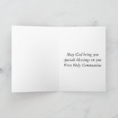 First Holy Communion card (Inside)