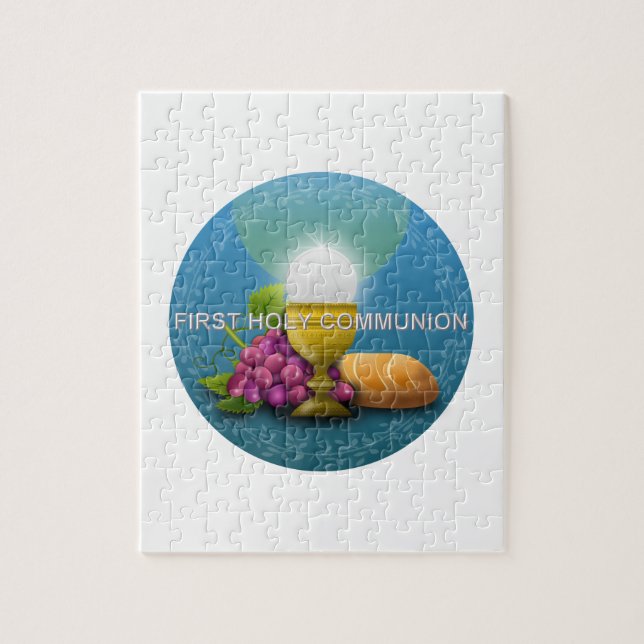 First Holy Communion Chalice and Host Jigsaw Puzzle (Vertical)