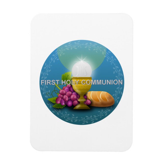 First Holy Communion Chalice and Host Magnet (Vertical)