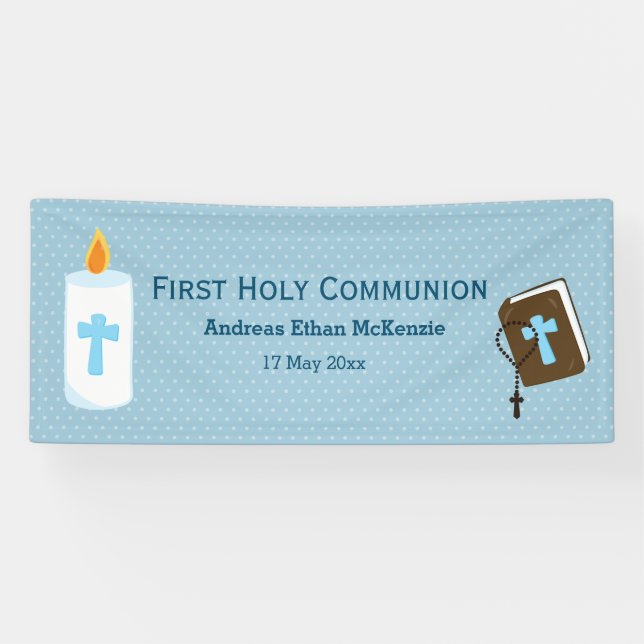 First Holy Communion * choose background colour Banner (Horizontal)