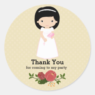First Holy Communion * choose background colour Classic Round Sticker