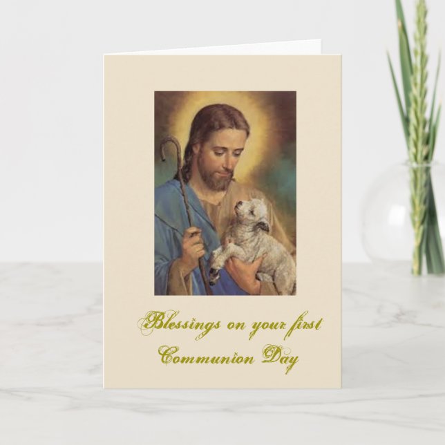 First Holy Communion - for Congratulations - Card (Front)