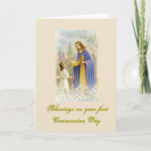 First Holy Communion - for Congratulations - Card