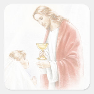 First holy communion for girl sticker
