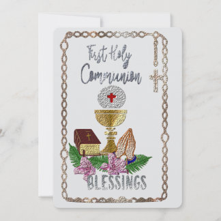 First Holy Communion  Holiday Card