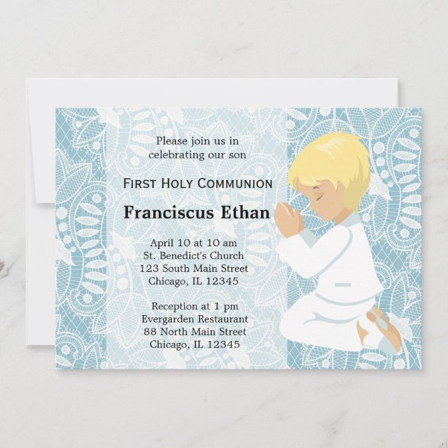 First Holy Communion Invitation (Front)