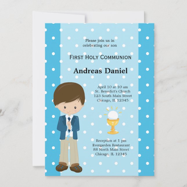 First Holy Communion Invitation (Front)
