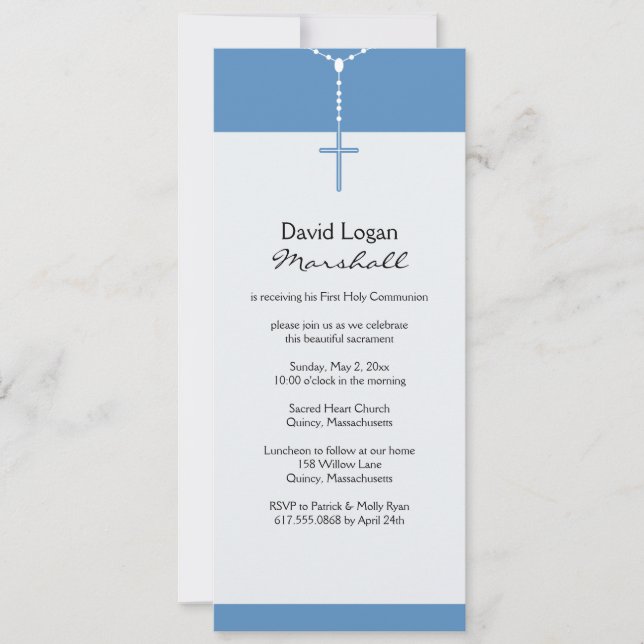 First Holy Communion Invitation (Front)