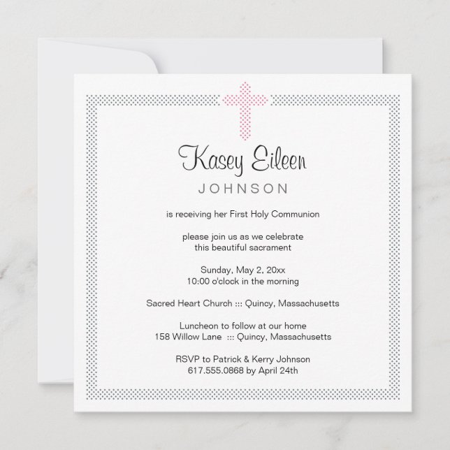 First Holy Communion Invitation (Front)