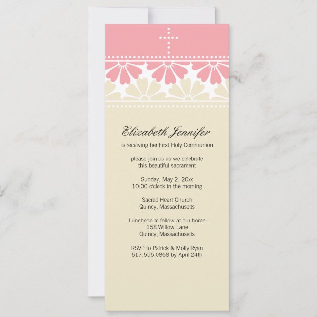 First Holy Communion Invitation (Front)