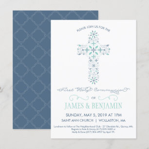 First Holy Communion Invitation - Boy Invite