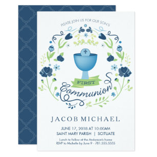 boy first communion 1st holy communion invitations zazzle co uk