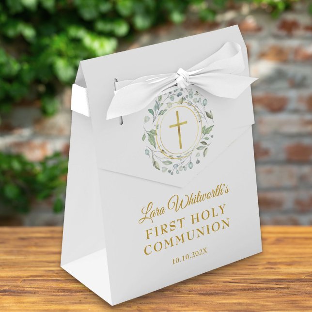 First Holy Communion Laurel Garland Favour Box (Creator Uploaded)