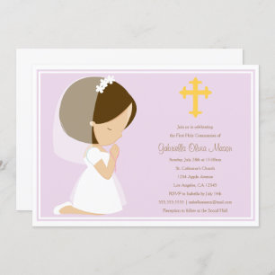 First Holy Communion - Lavender   Invitation
