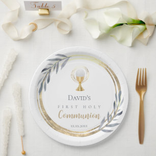 First Holy Communion Paper Plate