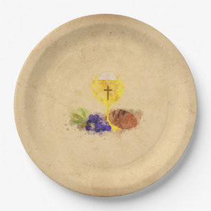 First Holy Communion Paper Plate