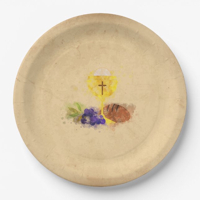 First Holy Communion Paper Plate (Front)
