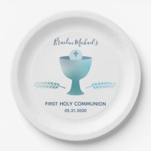 First Holy Communion Party - Custom Paper Plate