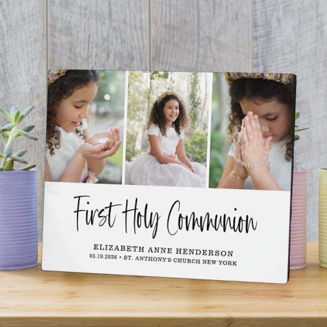 First Holy Communion Photo Collage  Plaque (Creator Uploaded)