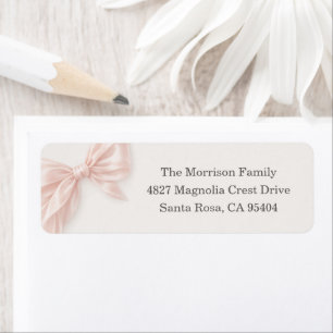 First Holy Communion Pink Bow Address