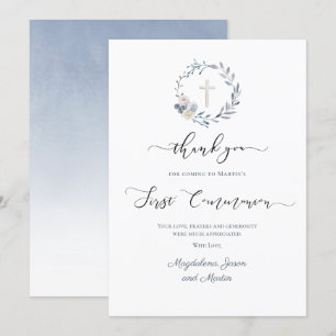 First Holy Communion thank you Card