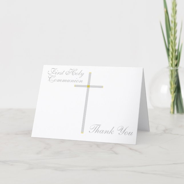 First Holy Communion Thank You Cards (Front)