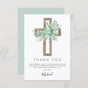First Holy Communion Thank You Sage Eucalyptus Inv