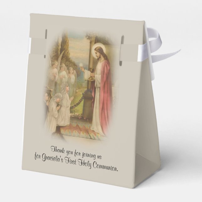 First Holy Communion Traditional Jesus Children Favour Box (Back Side)