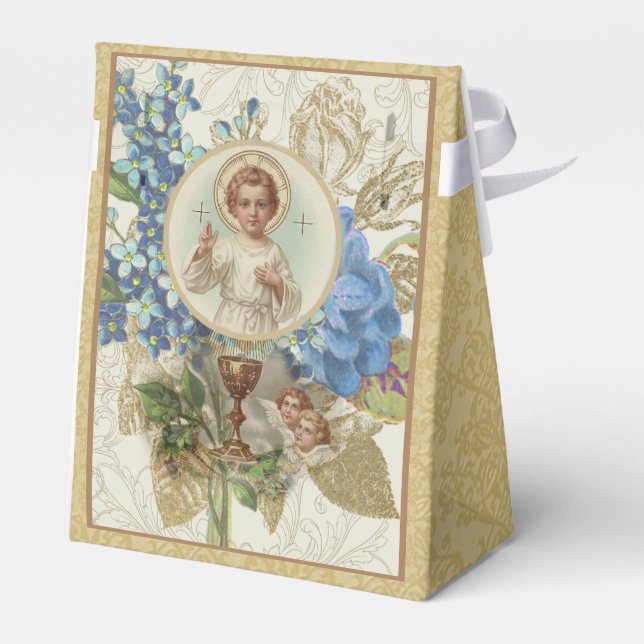 First Holy Communion Vintage Eucharist Religious Favour Box (Back Side)