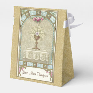 First Holy Communion Vintage Eucharist Religious Favour Box