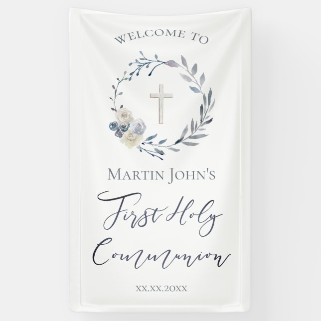 First Holy Communion welcome  Banner (Vertical)