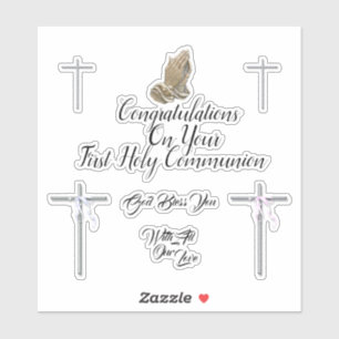 First holy communion wishes   crosses prayers