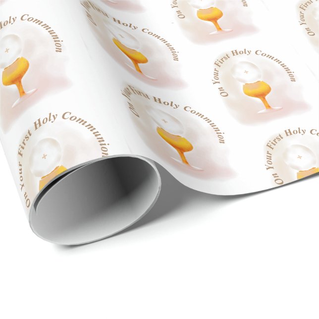 First Holy Communion Wrapping Paper (Roll Corner)