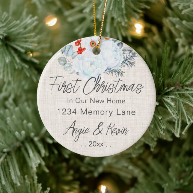 First Home Christmas Keepsake Ornament (Tree)
