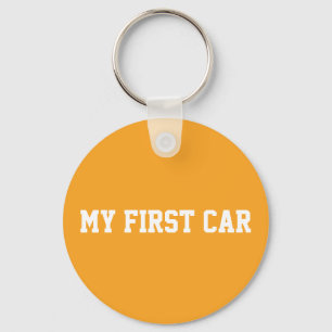 First home gingham pattern key ring