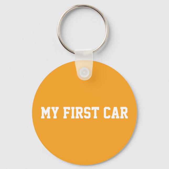 First home gingham pattern key ring (Back)