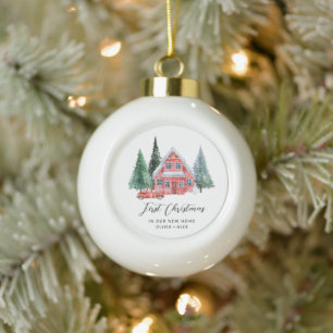 First Home Personalised Ornament New Home Gift