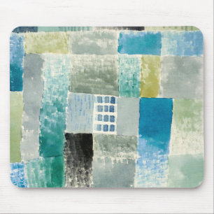 First house in a settlement (1926) by paul klee mouse mat