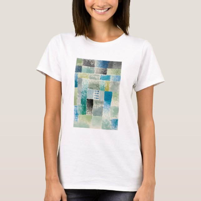 First house in a settlement painting by Paul Klee T-Shirt (Front)